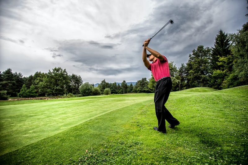 Player on a golf course
