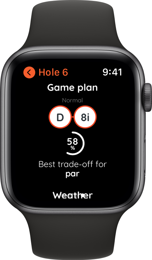 Golf game plan on the Apple Watch