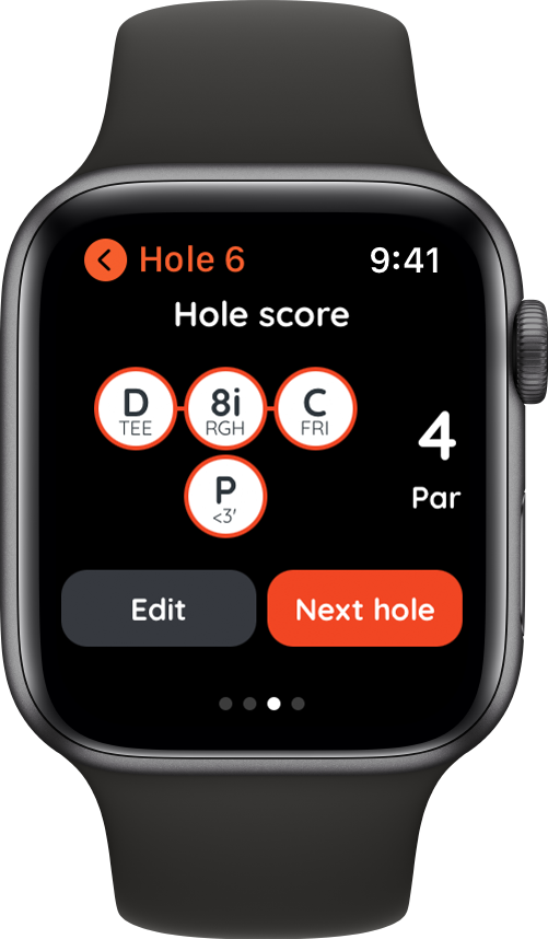 Golf in autonomy with the Apple Watch